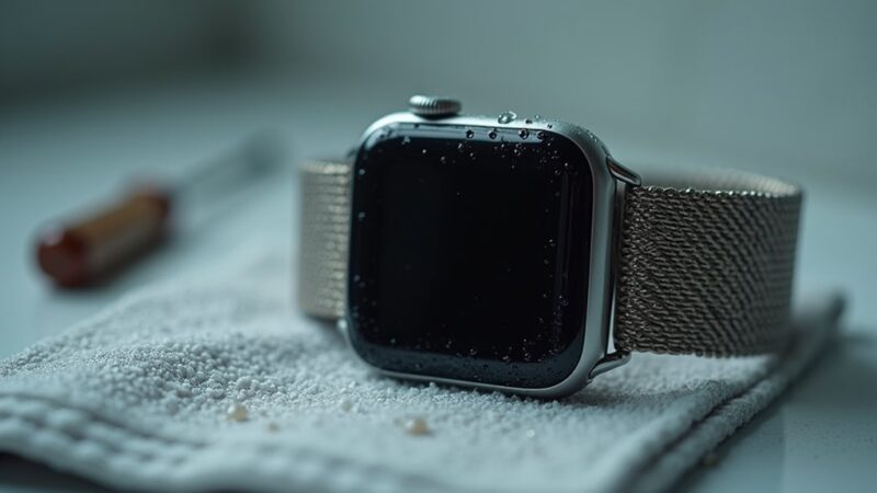 Co zrobić, gdy Apple Watch nie włącza się po pływaniu?