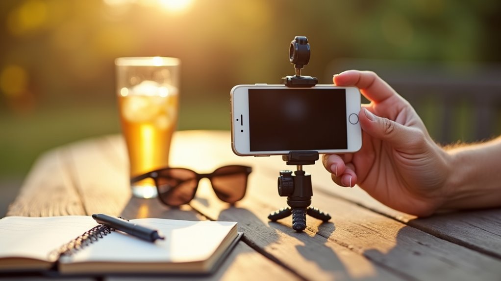klipsowe soczewki przenośne diodowe Bluetooth statyw