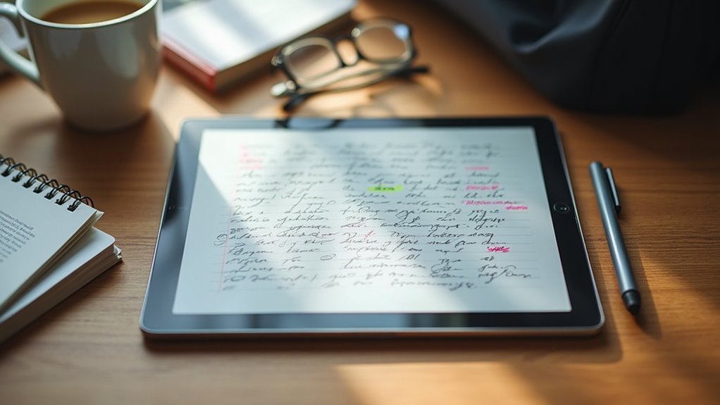 przyjazne dla rąk notatki na iPadzie