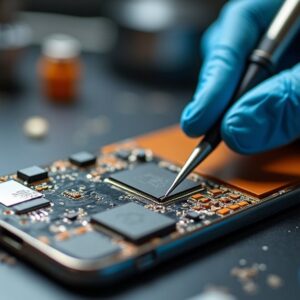 Naprawa płyty głównej w iPhonie po użyciu nieoryginalnej ładowarki