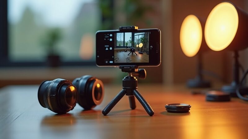 Najlepsze akcesoria do fotografii mobilnej: statywy, obiektywy, światło