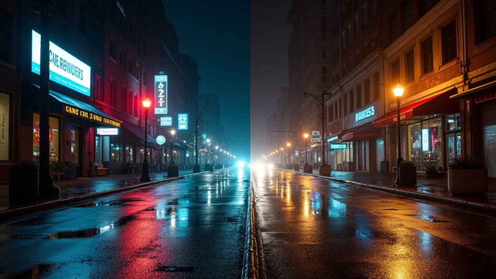 telefon noc kontra bezlusterkowiec