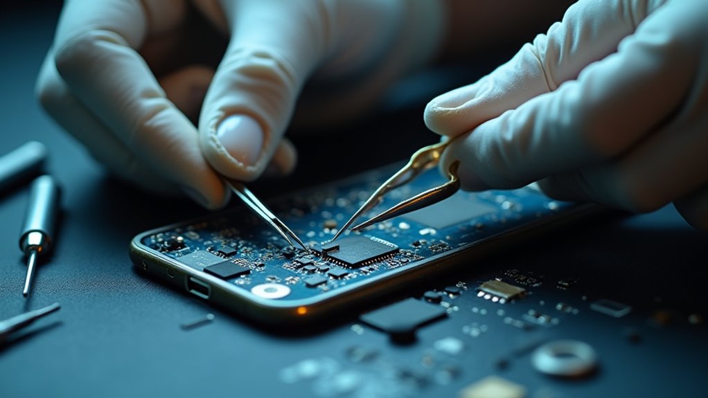 wymiana układu zarządzania zasilaniem (power management IC)