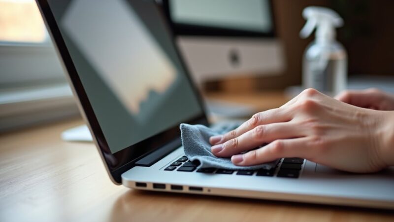 Jak bezpiecznie czyścić ekran w MacBooku i iMacu?